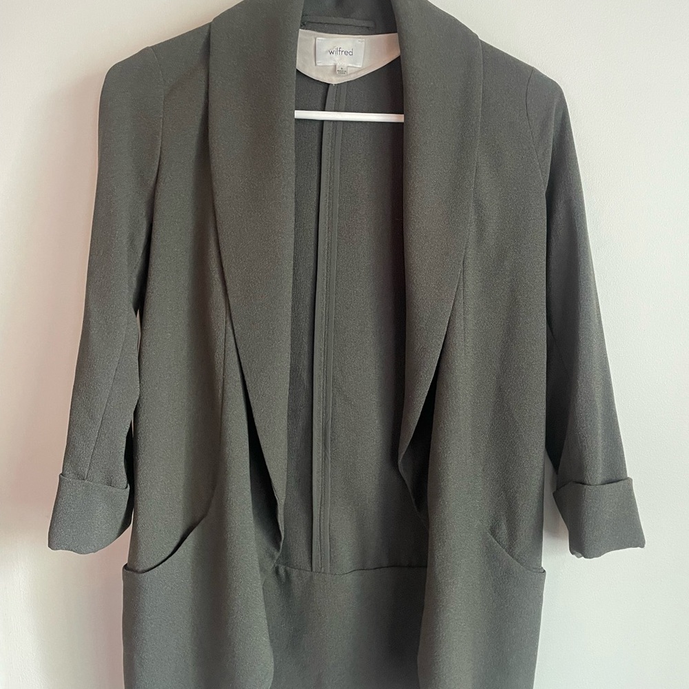 Aritzia Wilfred Women's Gray Blazer